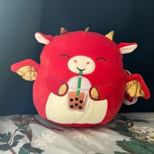 Baiden the Dragon with Boba 8” Valentine’s Day Squishmallow